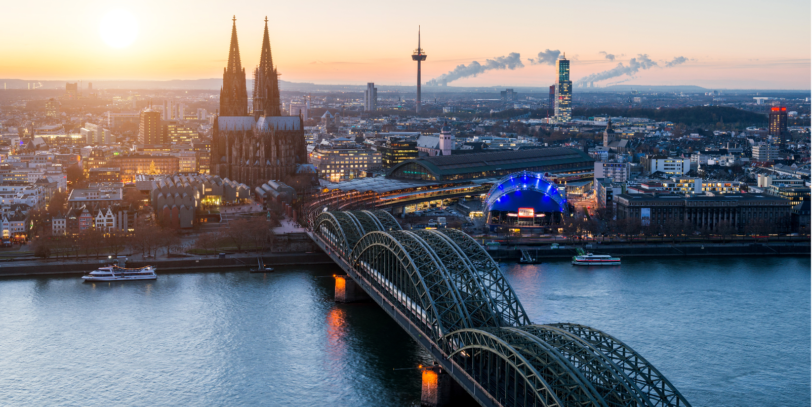 Cologne Pont et cathedrale