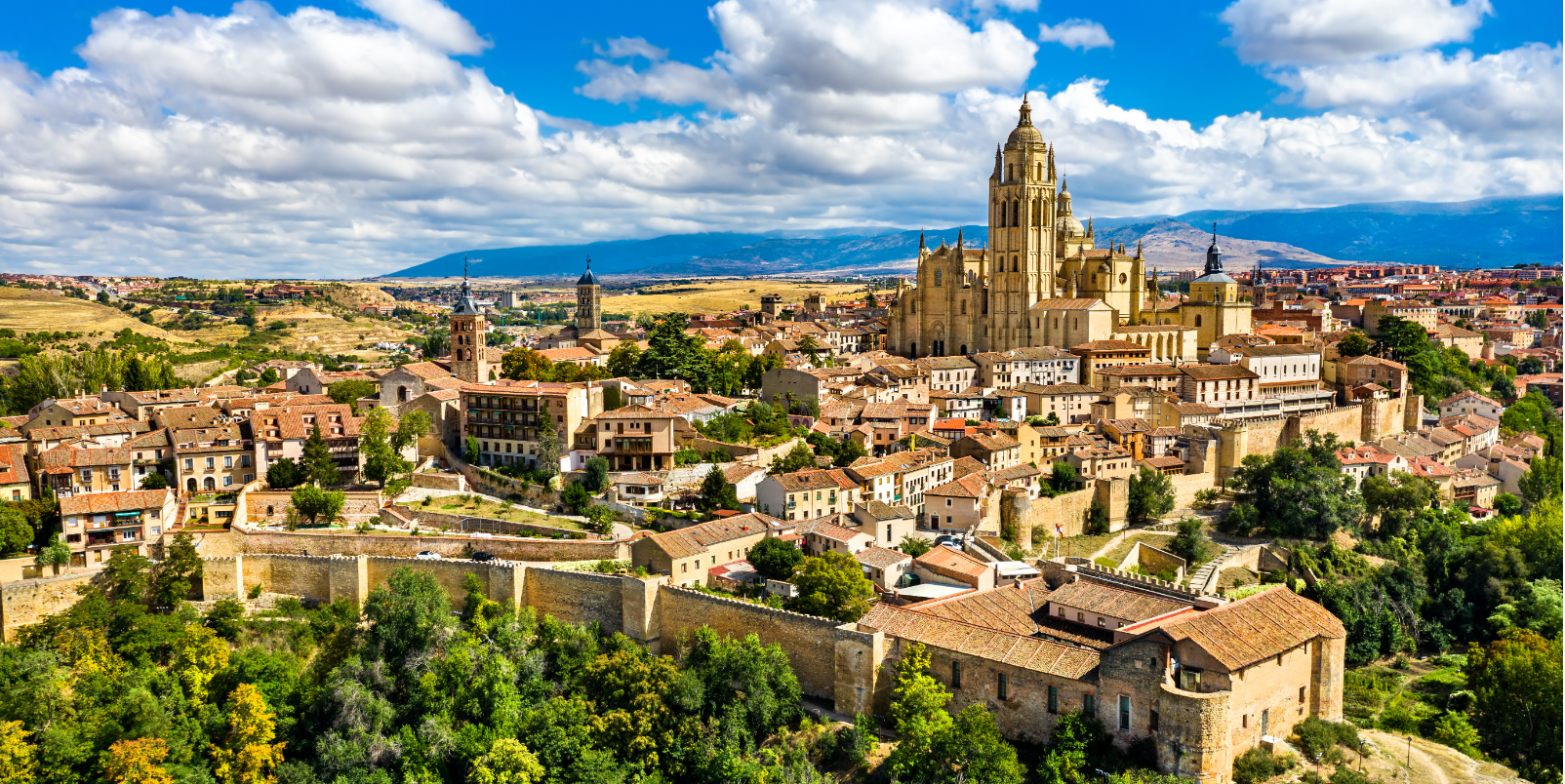 Vue aérienne de Ségovie