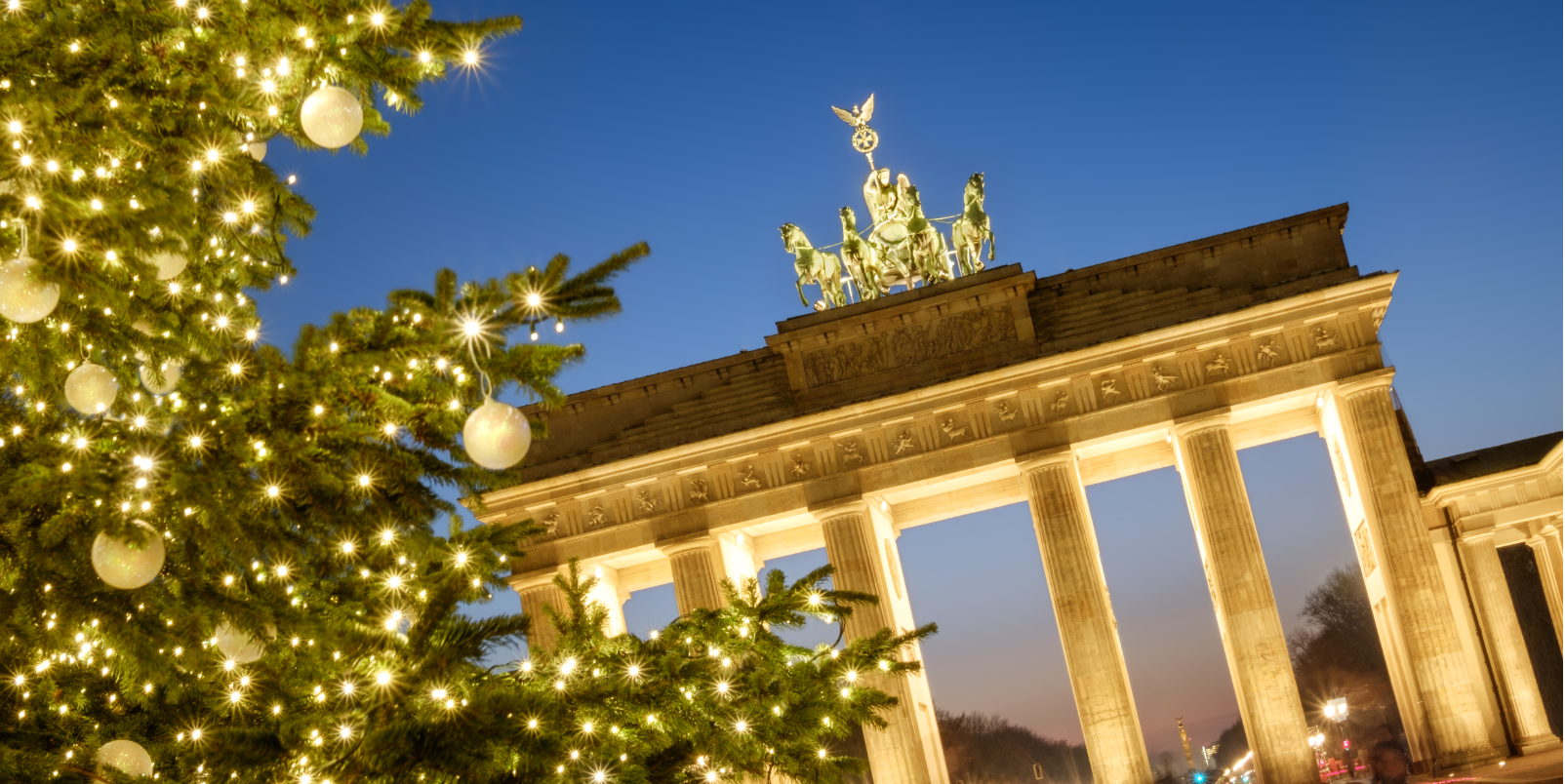Porte de Brandebourg Berlin Noel 
