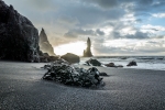 Reynisfjara beach volcanic rock